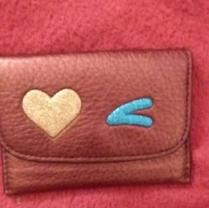 Coach snap flap cardholder